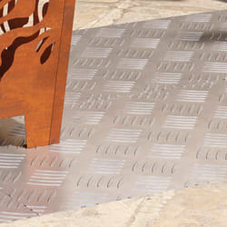 vidaXL Dischi Quadrati 4 pcs Argento 90 x 40 cm Alluminio
