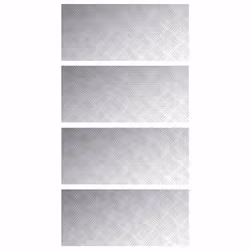 vidaXL Dischi Quadrati 4 pcs Argento 90 x 40 cm Alluminio - Vista aggiuntiva 2