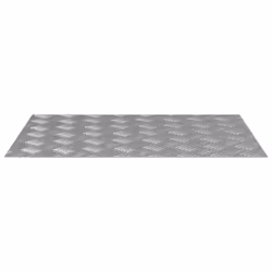 vidaXL Dischi Quadrati 2 pcs Argento 70 x 50 cm Alluminio - Vista aggiuntiva 2