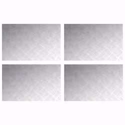 vidaXL Dischi Quadrati 4 pcs Argento 80 x 50 cm Alluminio - Vista aggiuntiva 2