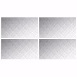 vidaXL Dischi Quadrati 4 pcs Argento 90 x 50 cm Alluminio - Vista aggiuntiva 2