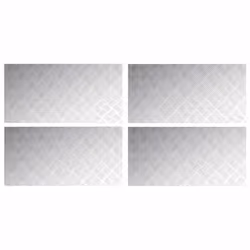 vidaXL Dischi Quadrati 4 pcs Argento 100 x 50 cm Alluminio - Vista aggiuntiva 2