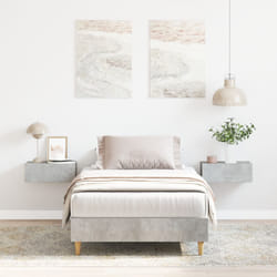 Struttura Letto 90x200 cm Grigio Cemento in Legno Ingegnerizzato Vidaxl