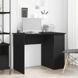 Vidaxl - Scrivania Rovere Nero 100x55x75 cm in Legno Multistrato