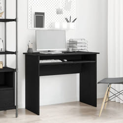 Vidaxl - Scrivania Rovere Nero 90x50x74 cm in Legno Multistrato