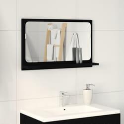 Vidaxl - Specchio da bagno nero rovere 60x10,5x37 cm legno ingegnerizzato