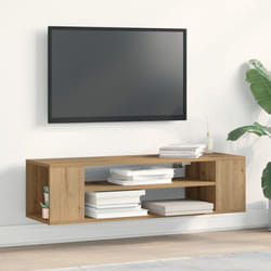 Vidaxl - Mobile tv da muro in rovere artigianale, 100x30x26,5 cm, in legno ingegnerizzato