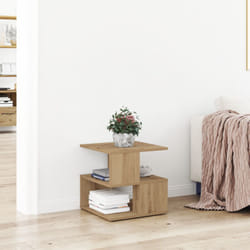 Vidaxl - Tavolino in rovere artigianale 40x40x40 cm in legno ingegnerizzato