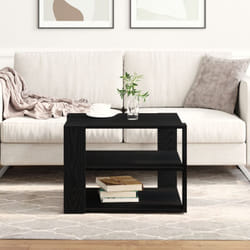 Vidaxl - Tavolino da caffè Nero Rovere 59,5x59,5x40 cm Legno ingegnerizzato