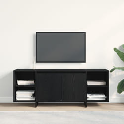 Supporto tv - Rovere Nero - 120x30x40.5 cm - Realizzato in Legno Ingegnerizzato Vidaxl