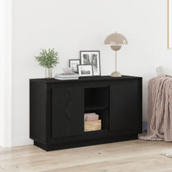 Vidaxl - Buffet Nero Rovere 102x35x60 cm Legno ingegnerizzato