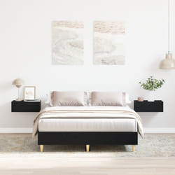 Struttura letto 120x190 cm Rovere Nero in legno ingegnerizzato Vidaxl