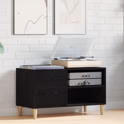 Questo Mobile LP Moderno in Quercia Nera è un modo elegante e pratico per riporre i tuoi dischi in vinile e le collezioni mul ...