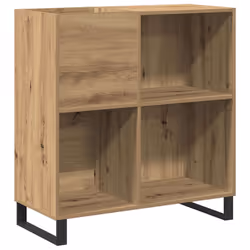 vidaXL Mobile porta vinili rovere artigianale 85 x 38 x 89 cm - Vista aggiuntiva 2