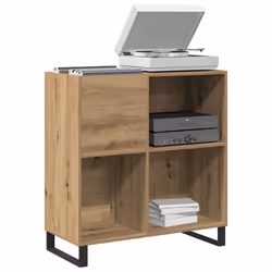 vidaXL Mobile porta vinili rovere artigianale 85 x 38 x 89 cm - Vista aggiuntiva 3