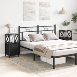 Vidaxl - Comodini 2 pz Nero Rovere 34x35,5x70 cm Legno ingegnerizzato