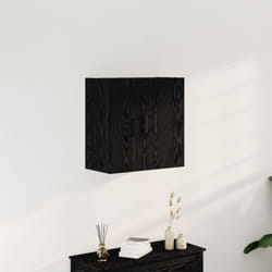 Armadio a muro Nero Quercia 60x31x60 cm Legno ingegnerizzato Vidaxl