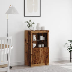 Mobile con luci led Legno Vecchio 60,5x37x100 cm - Vidaxl