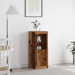 Vidaxl - Sideboard con luci led in legno antico 41x37x100 cm