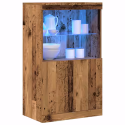 vidaXL Credenza Marrone 60 x 37 x 100 cm Legno multistrato - Vista aggiuntiva 3