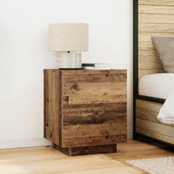 Vidaxl - Comodini con luci a led 2 pcs Legno vecchio 45x40x55 cm