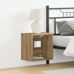 Mensola flottante 2 pcs Rovere artigianale 40x28.5x40 cm Legno ingegnerizzato - Vidaxl