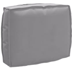 Cuscino per schienale Grigio 50x40x12 cm Tessuto Oxford Vidaxl