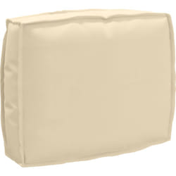 vidaXL Cuscino per Pallet per Schienale Beige 50x40x12 cm Tessuto Oxford