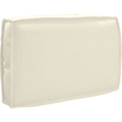 vidaXL Cuscino per schienale Crema 60x40x12 cm Tessuto Oxford