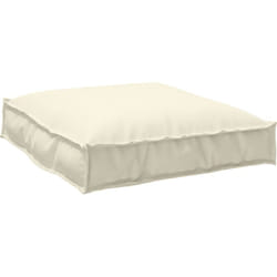 Cuscino per pallet per seduta crema 70x70x12 cm in tessuto Oxford Vidaxl