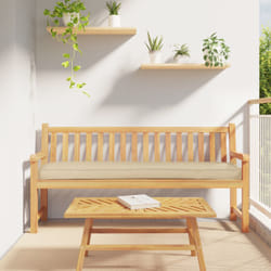 Vidaxl - Cuscini per panca 2 pezzi Beige 180x40x8 cm Tessuto Oxford