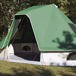vidaXL Tenda Tipi Familiare con tetto Verde 466 x 310 x 240 cm - Vista aggiuntiva 3