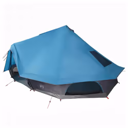 vidaXL Tenda Tipi Familiare con tetto Blu 680 x 430 x 270 cm - Vista aggiuntiva 2