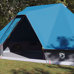 vidaXL Tenda Tipi Familiare con tetto Blu 680 x 430 x 270 cm - Vista aggiuntiva 3