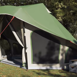 vidaXL Tenda Tipi Familiare con tetto Verde 508 x 470 x 300 cm - Vista aggiuntiva 3