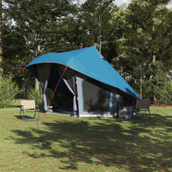 vidaXL Tenda Tipi Familiare con tetto Blu e Grigio 508 x 470 x 300 cm