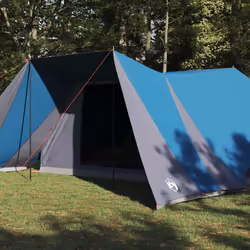 vidaXL Tenda Familiare con tetto Blu e Grigio 660 x 456 x 200 cm - Vista aggiuntiva 3