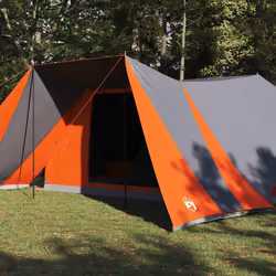 vidaXL Tenda Familiare con tetto Grigio e arancione 660 x 456 x 200 cm - Vista aggiuntiva 3