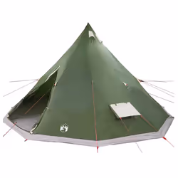 vidaXL Tenda Tipi Familiare con tetto Verde 560 x 560 x 300 cm - Vista aggiuntiva 2
