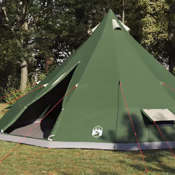 vidaXL Tenda Tipi Familiare con tetto Verde 560 x 560 x 300 cm - Vista aggiuntiva 3