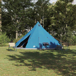 vidaXL Tenda Tipi Familiare con tetto Blu e Grigio 560 x 560 x 300 cm
