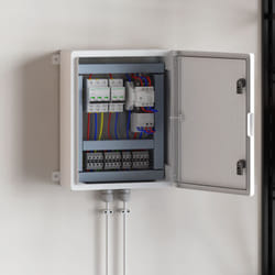 vidaXL Armadio di controllo IP65 Impermeabile Grigio 40x24x50 cm Plastica ABS