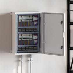 vidaXL Armadio di Controllo IP65 Impermeabile Grigio 50x24,5x70 cm Plastica ABS