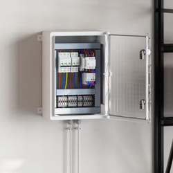 vidaXL Armadio di Controllo IP65 Impermeabile Grigio 35x19,5x50 cm Plastica ABS