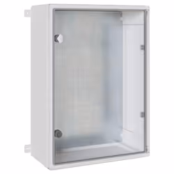 vidaXL Armadietto di Controllo Grigio 50 x 24.5 x 70 cm Plastica ABS - Vista aggiuntiva 2
