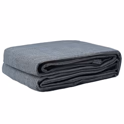 vidaXL Tappeto da Tenda Grigio blu 200 x 200 cm Polietilene - Vista aggiuntiva 2