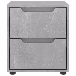 VidaXL 4108282 comodino 2 cassetto/cassetti Colore cemento - Vista aggiuntiva 4