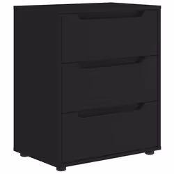 vidaXL Credenza VISNES Nera 60x40x73 cm in Legno Multistrato - Vista aggiuntiva 2