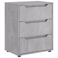 vidaXL Credenza VISNES Grigio Cemento 60x40x73 cm in Legno Multistrato - Vista aggiuntiva 2