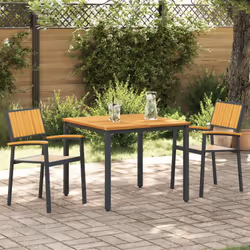 Questo set di sedie in legno per esterni unisce stile e funzionalità, rendendolo l'ideale per dare nuova vita al tuo balcone  ...